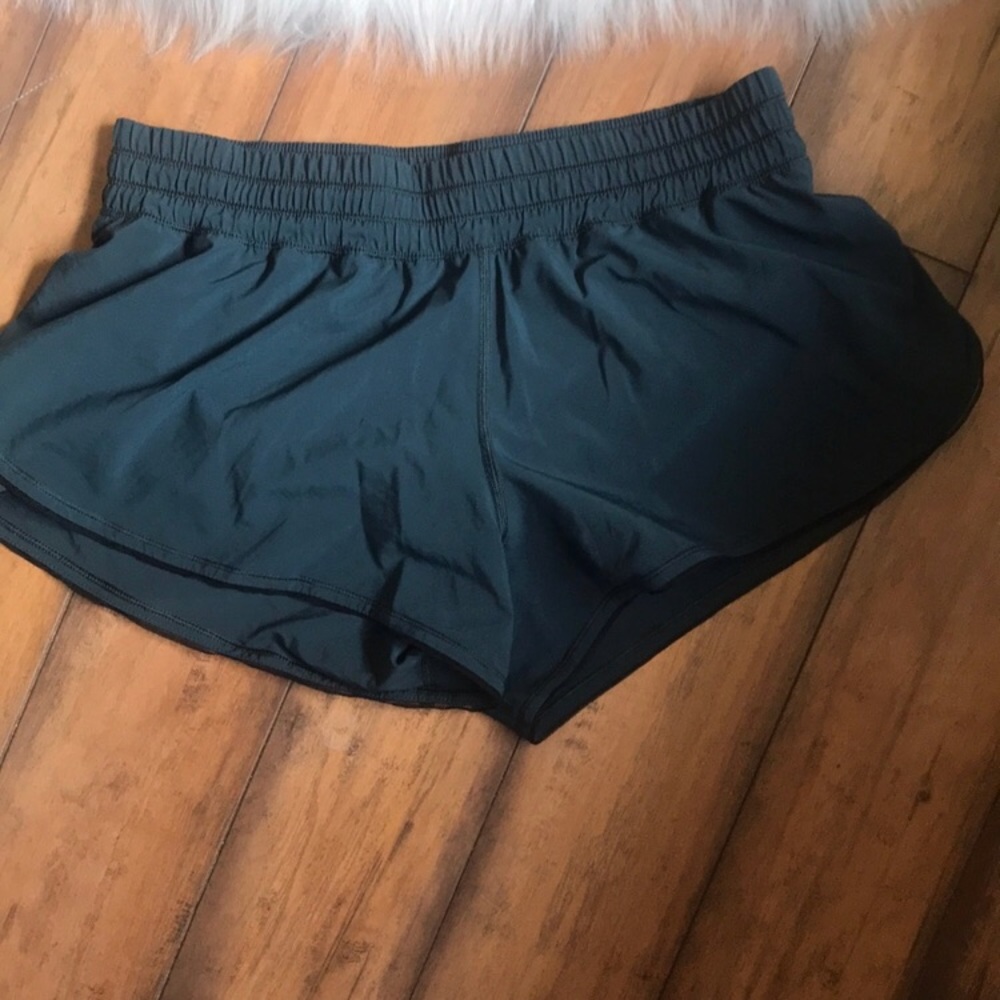 Green LULU shorts